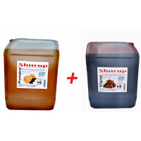 Shurup Konsantre Meyve Aromalı İçecek 2 'Li Portakal + Vişne 5,7 kg 1+9 Shurup Konsantre Meyve Aromalı İçecek 2 'Li Portakal + Vişne 5,7 kg 1+9